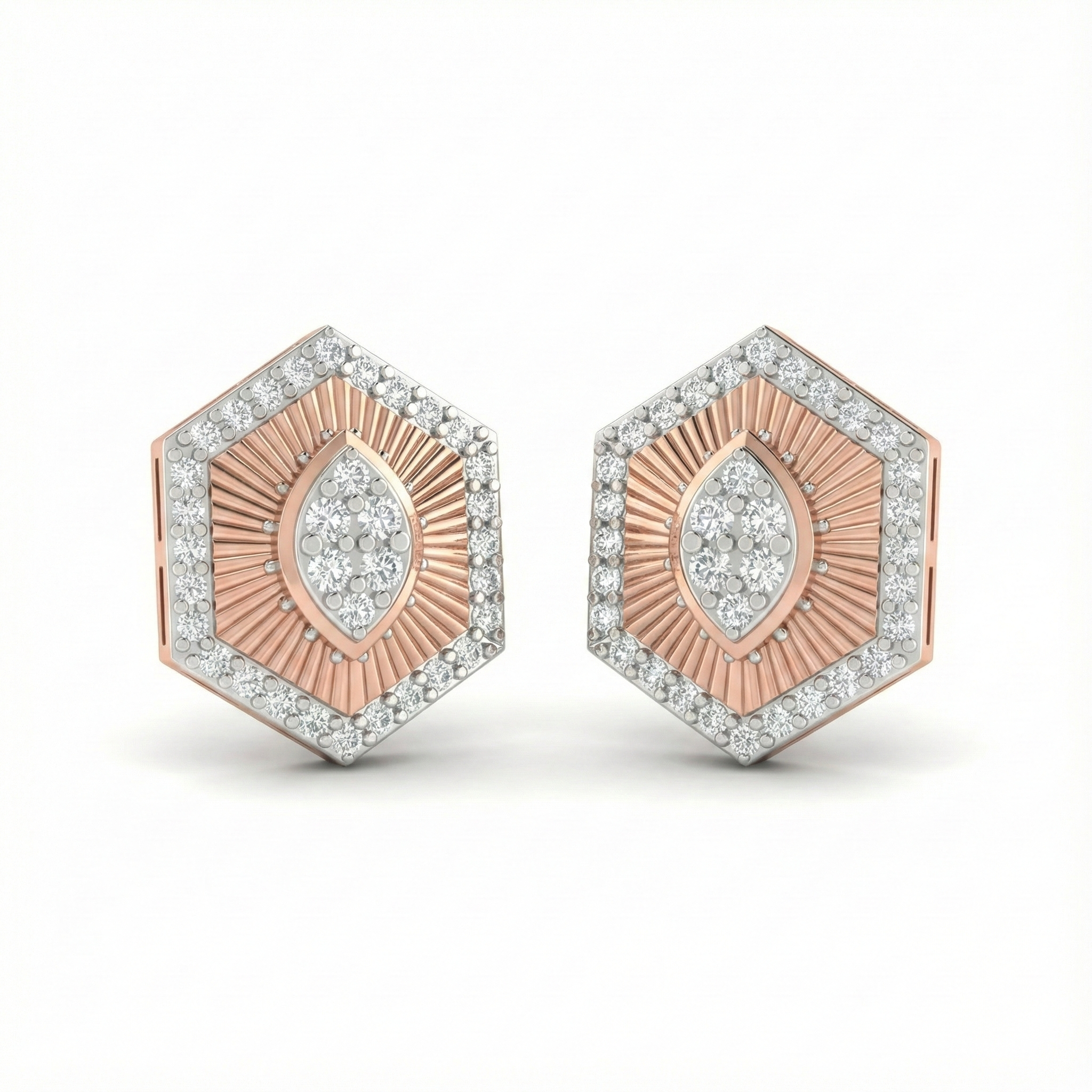 Hexa Radiant Evil-Eye Inspired Diamond Earrings