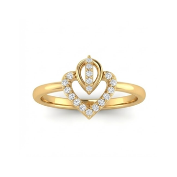 Heart-Inspired Diamond Ring