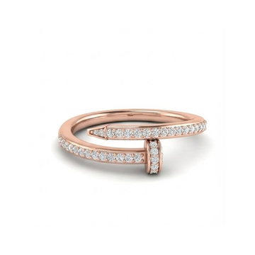 Modern Overlapping Diamond Wrap Ring