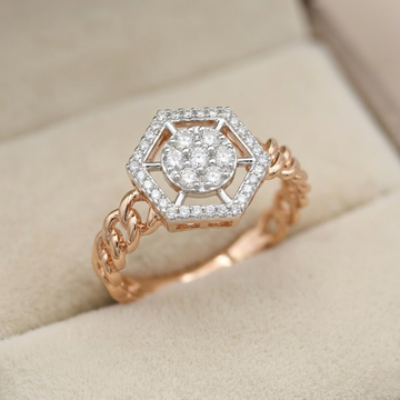 Hexa Halo Cluster Diamond Ring