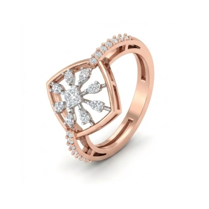 Symmetric Diamond Kite Cluster Ring