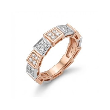 Designer Geometric Diamond Band Ring