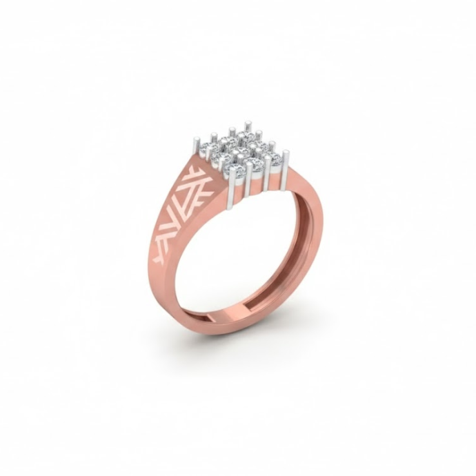 Arc Sigil Diamond Sovereign Men's Ring