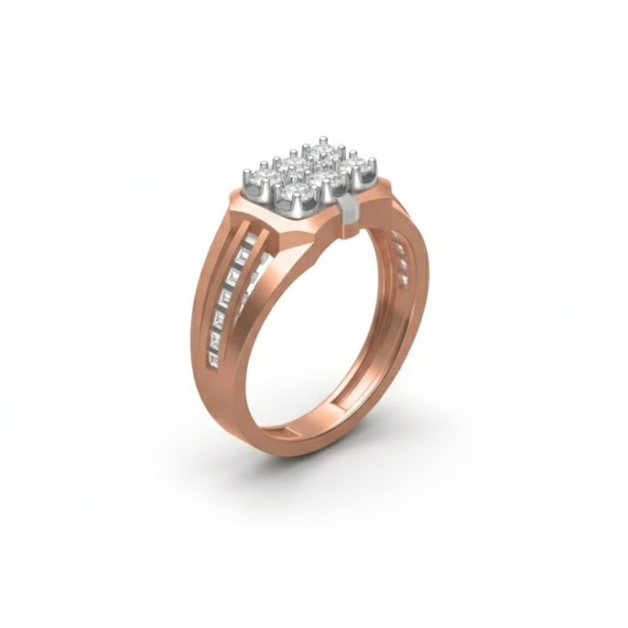 Quad Crown Diamond Legacy Men's Ring