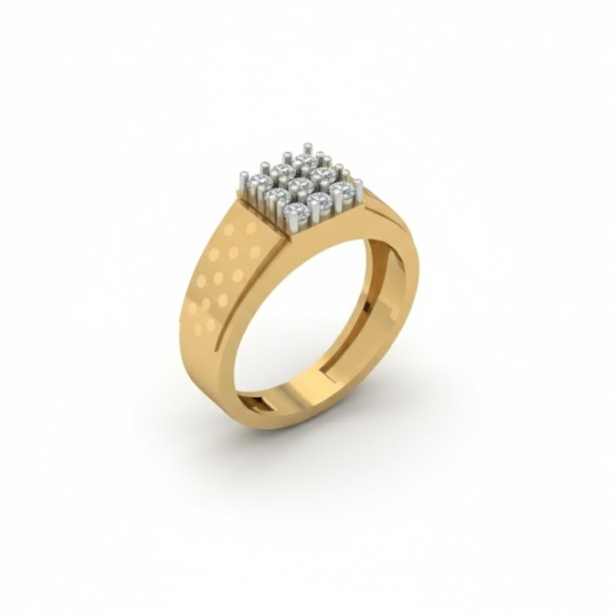 Aurelia Quad Diamond Emperor Men's Ring