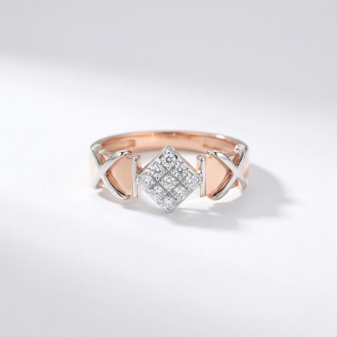 Infinity Cross Diamond Embrace Men's Ring