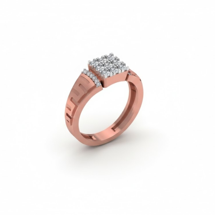 Gridline Crown Diamond Authority Men's Ring