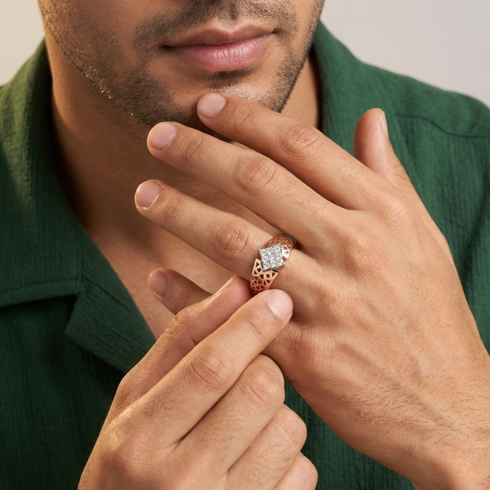 Radiant Kite Diamond Vanguard Men's Ring