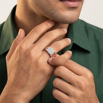 Monarch Spiral Diamond Authority Men's Ring