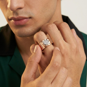 Regal Octa Diamond Signet Men's Ring