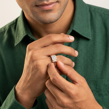 Gridline Crown Diamond Authority Men's Ring