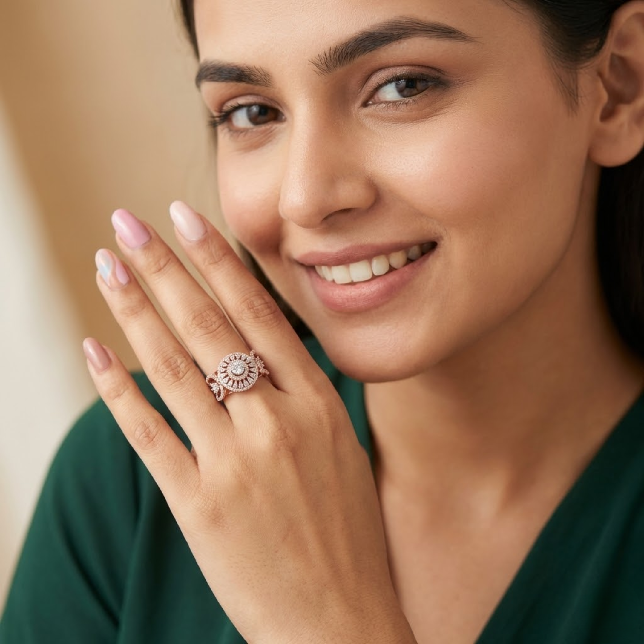 Majestic Double Halo Diamond Ring