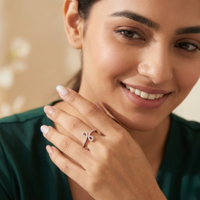 Infinity Loop Diamond Ring
