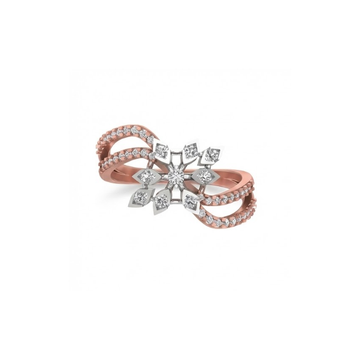 Grand Floral Burst Diamond Ring