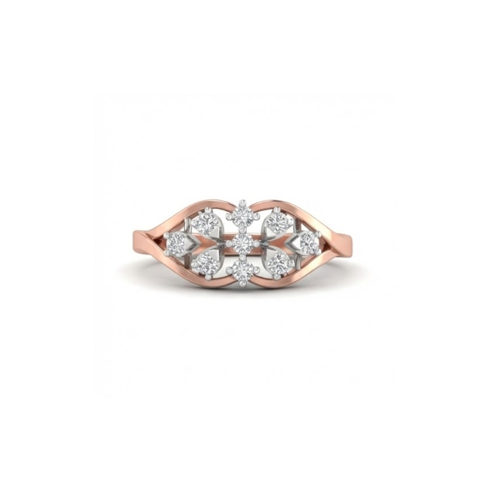 Petite Branch Cluster Diamond Ring
