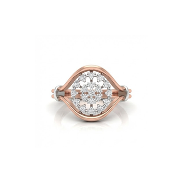 Artistic Teardrop Cluster Diamond Ring