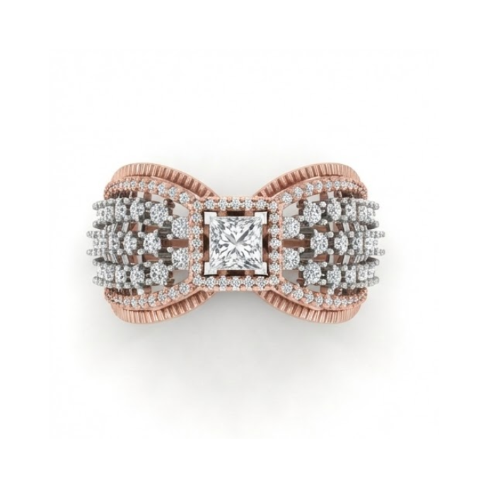 Royal Crown Cluster Diamond Ring