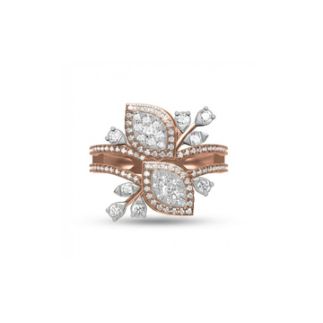 Floral Marquise Cluster Diamond Ring