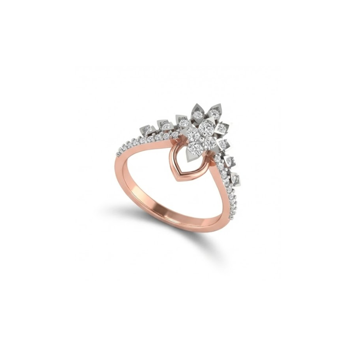 Floral Crown Inspired Diamond Ring