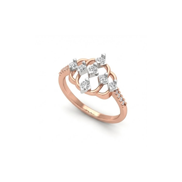 Designer Interlinked Diamond Ring