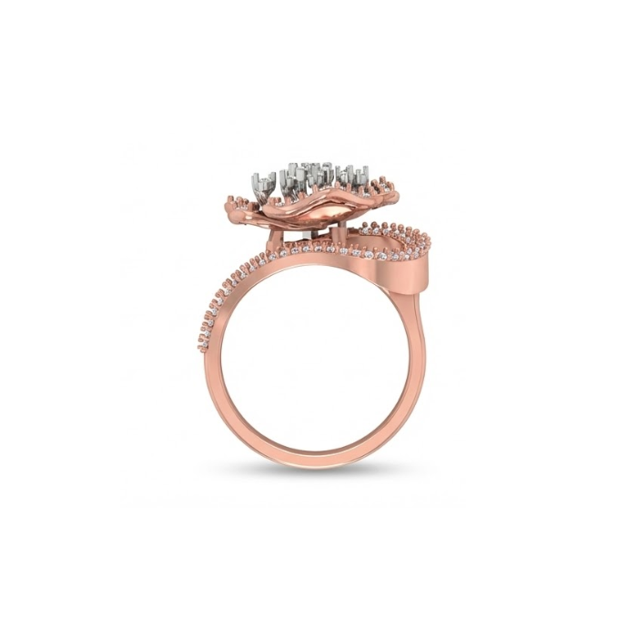 Artistic Floral Diamond Ring