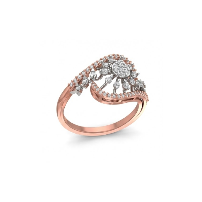 Designer Radiant Bloom Diamond Ring