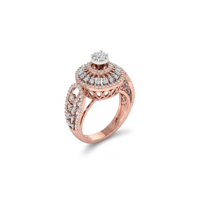 Majestic Double Halo Diamond Ring