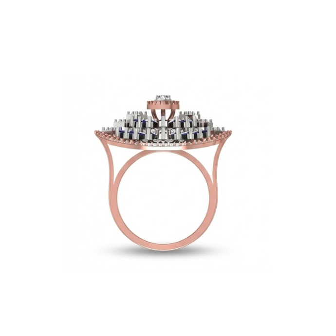 Royal Sapphire & Diamond Fiesta Ring