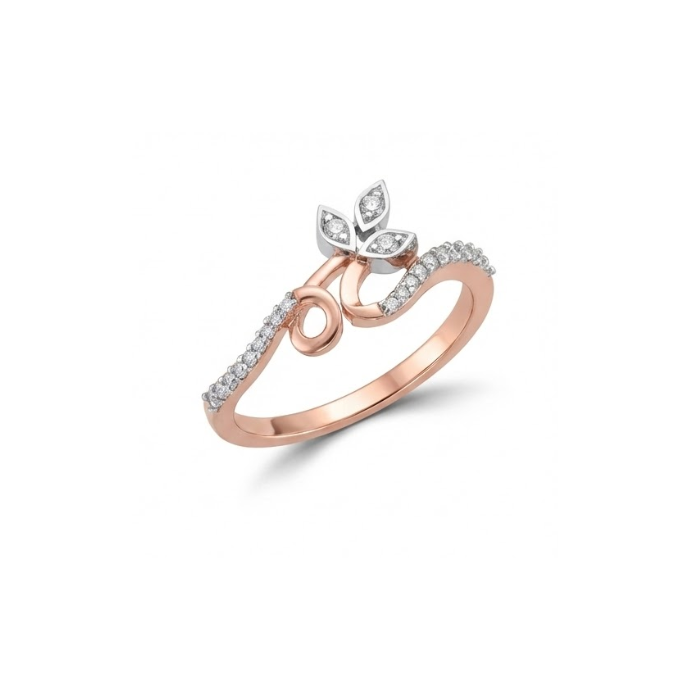 Petite Floral Diamond Ring