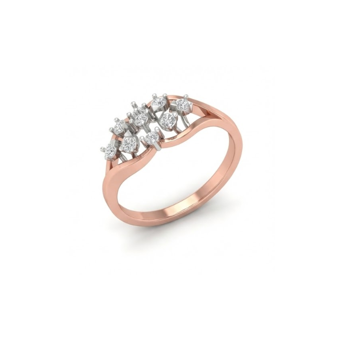 Petite Branch Cluster Diamond Ring
