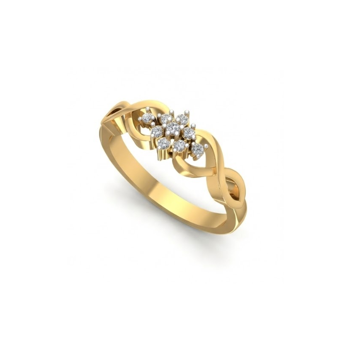Infinity Twist Diamond Ring