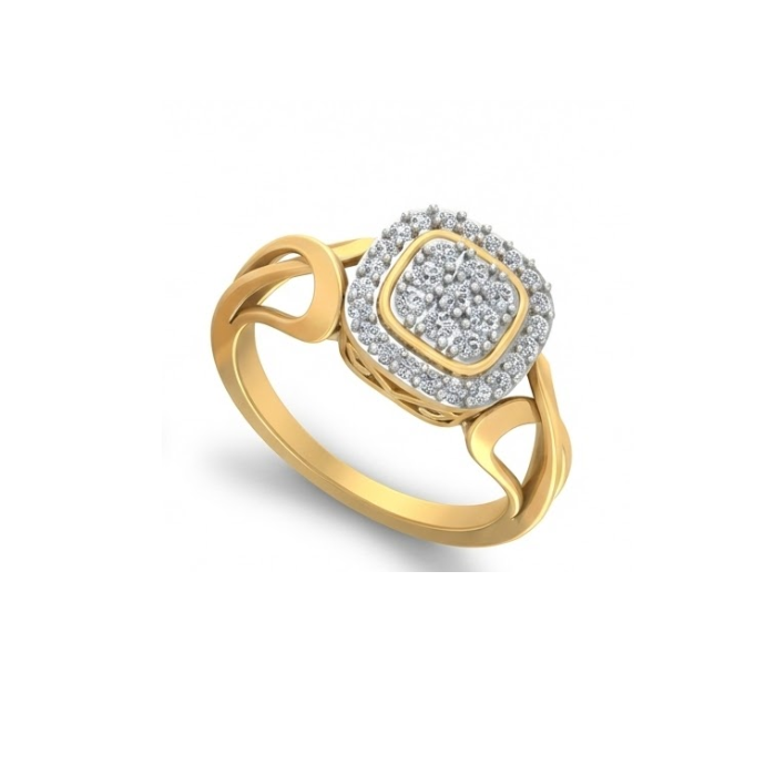 Elegant Cushion Halo Diamond Ring