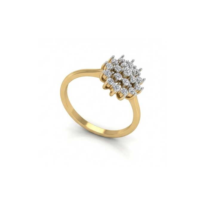 Classic Floral Cluster Diamond Ring
