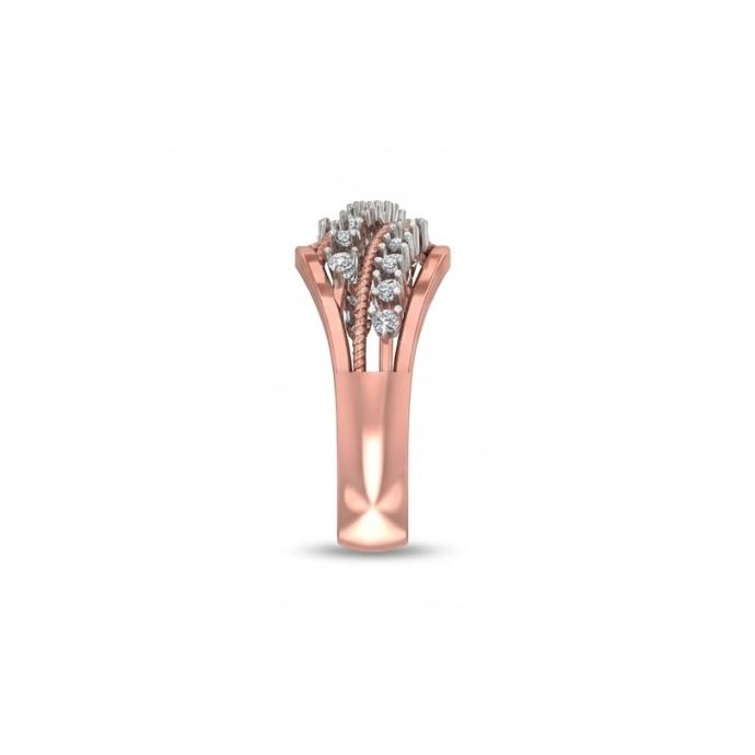 Multi-Row Wave Diamond Band Ring