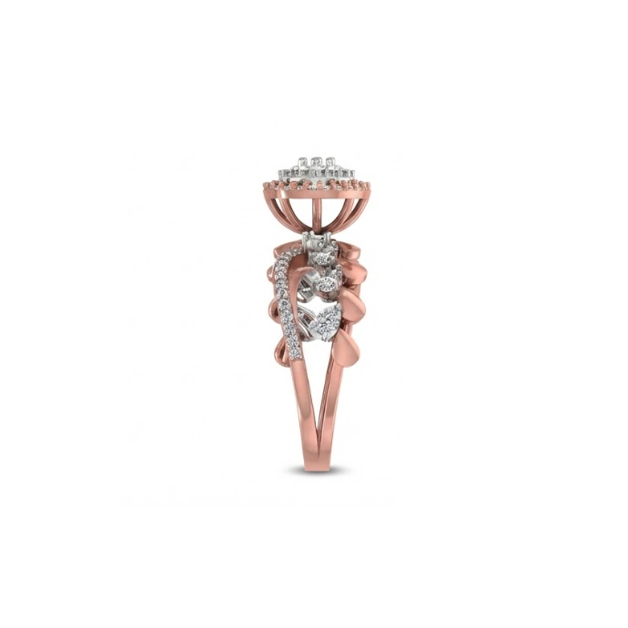The Aurelia Halo Diamond Ring