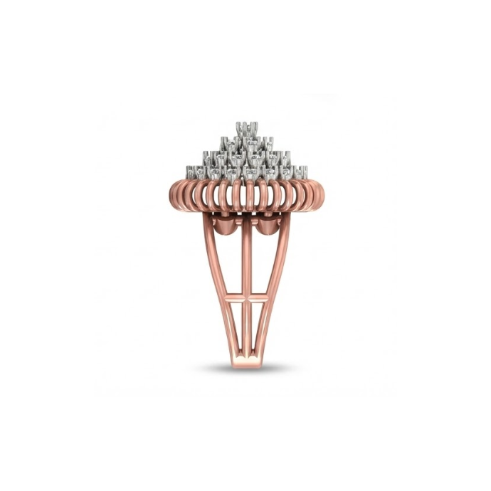 Grand Triple-Halo Cluster Diamond Ring