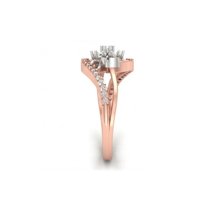 Grand Floral Cluster Diamond Ring
