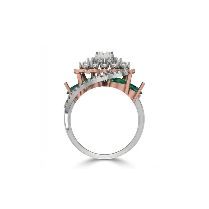 Emerald Halo Grand Designer Ring