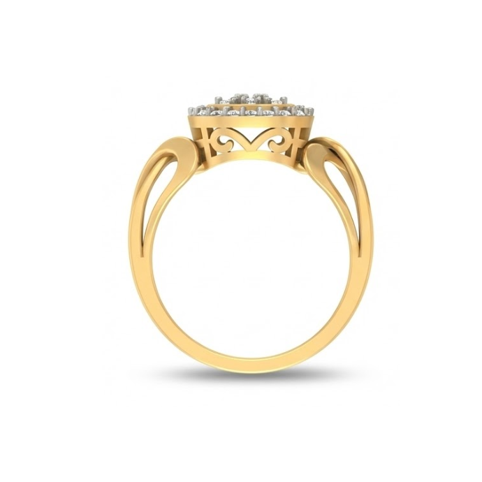 Elegant Cushion Halo Diamond Ring