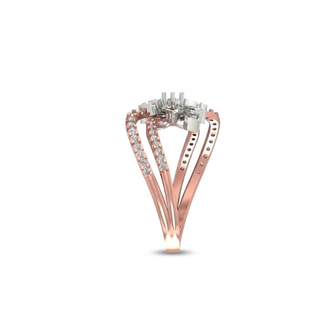 Grand Floral Burst Diamond Ring