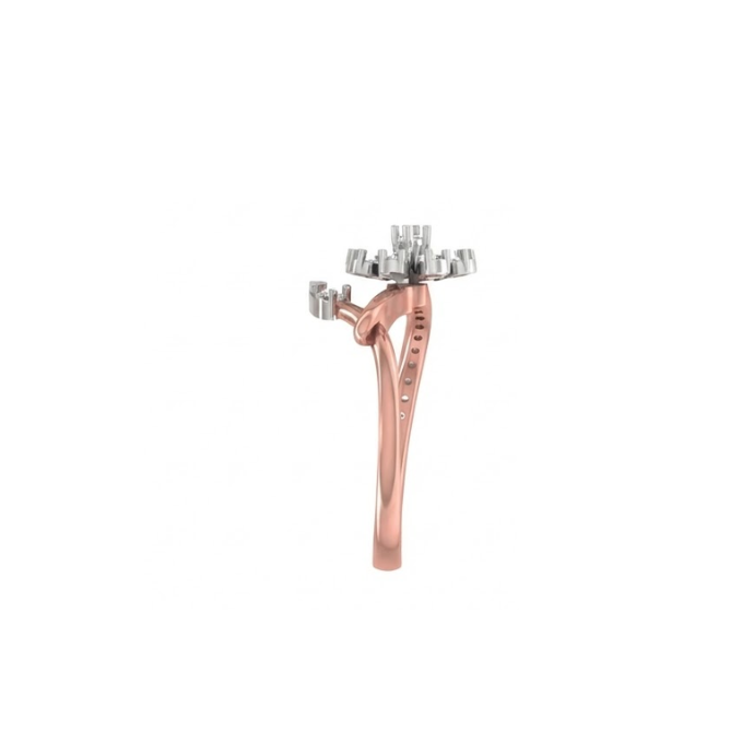 Petite Floral Bloom Diamond Ring