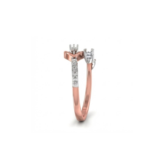 Heart Curve Diamond Ring