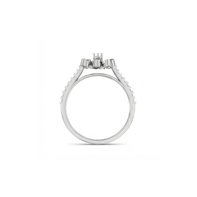 Petite Floral Cluster Diamond Ring
