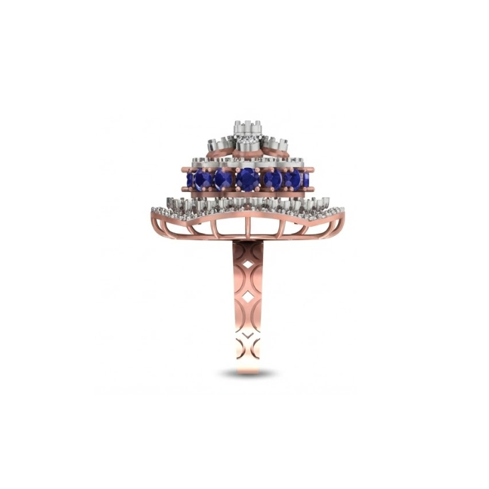 Royal Cushion Sapphire & Diamond Ring