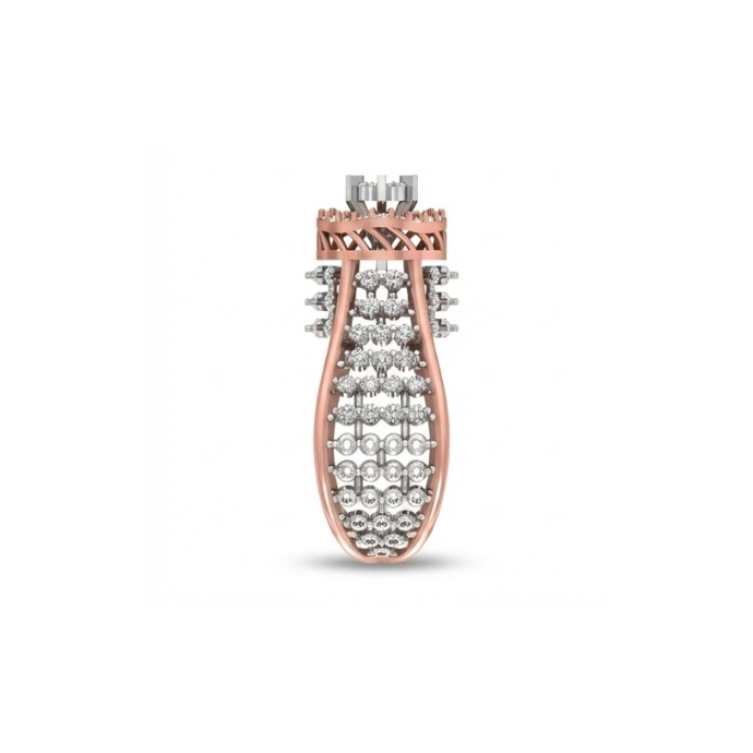 Grand Halo Floral Cluster Diamond Ring