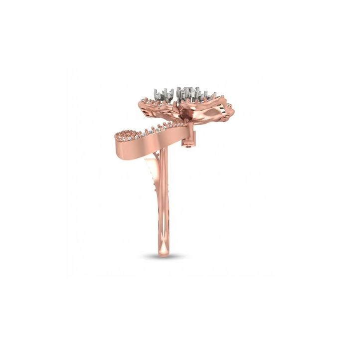 Artistic Floral Diamond Ring