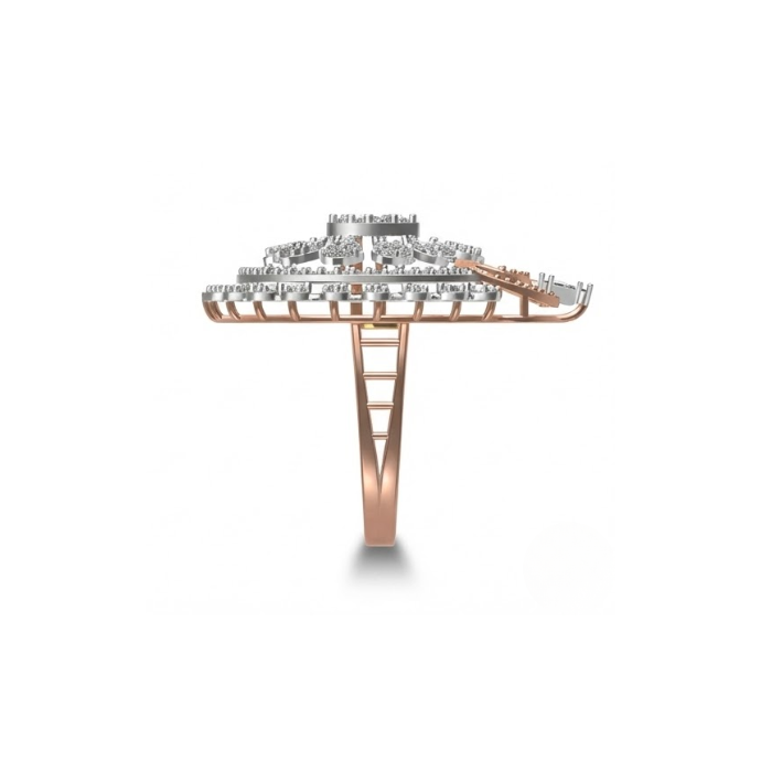 Grand Floral Dome Diamond Ring