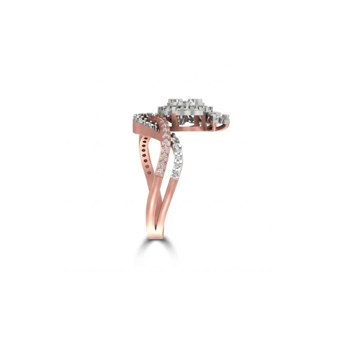 Leaf Motif Designer Diamond Ring