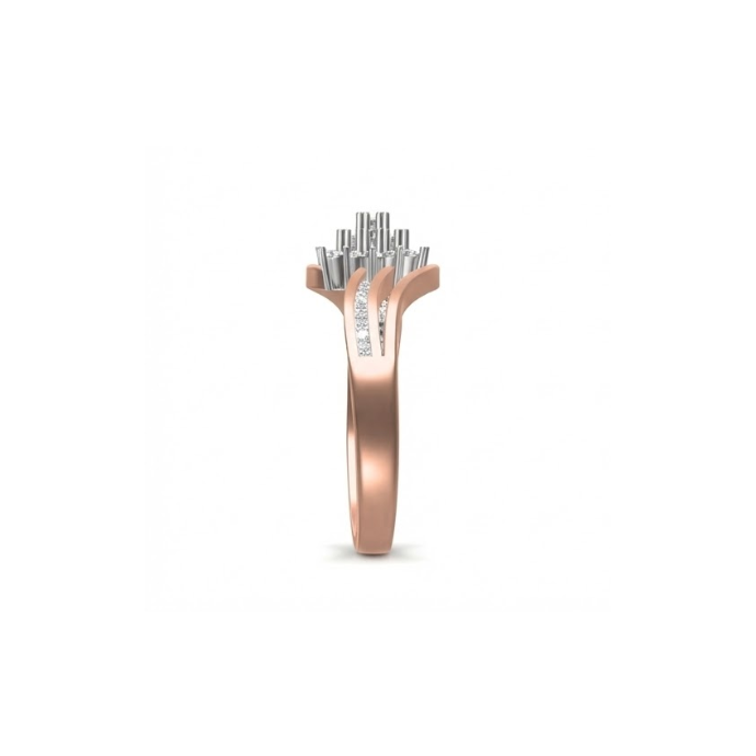 Wave Cluster Diamond Ring