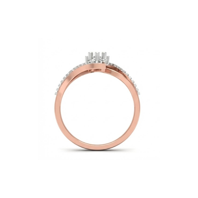 Stylish Floral Diamond Ring